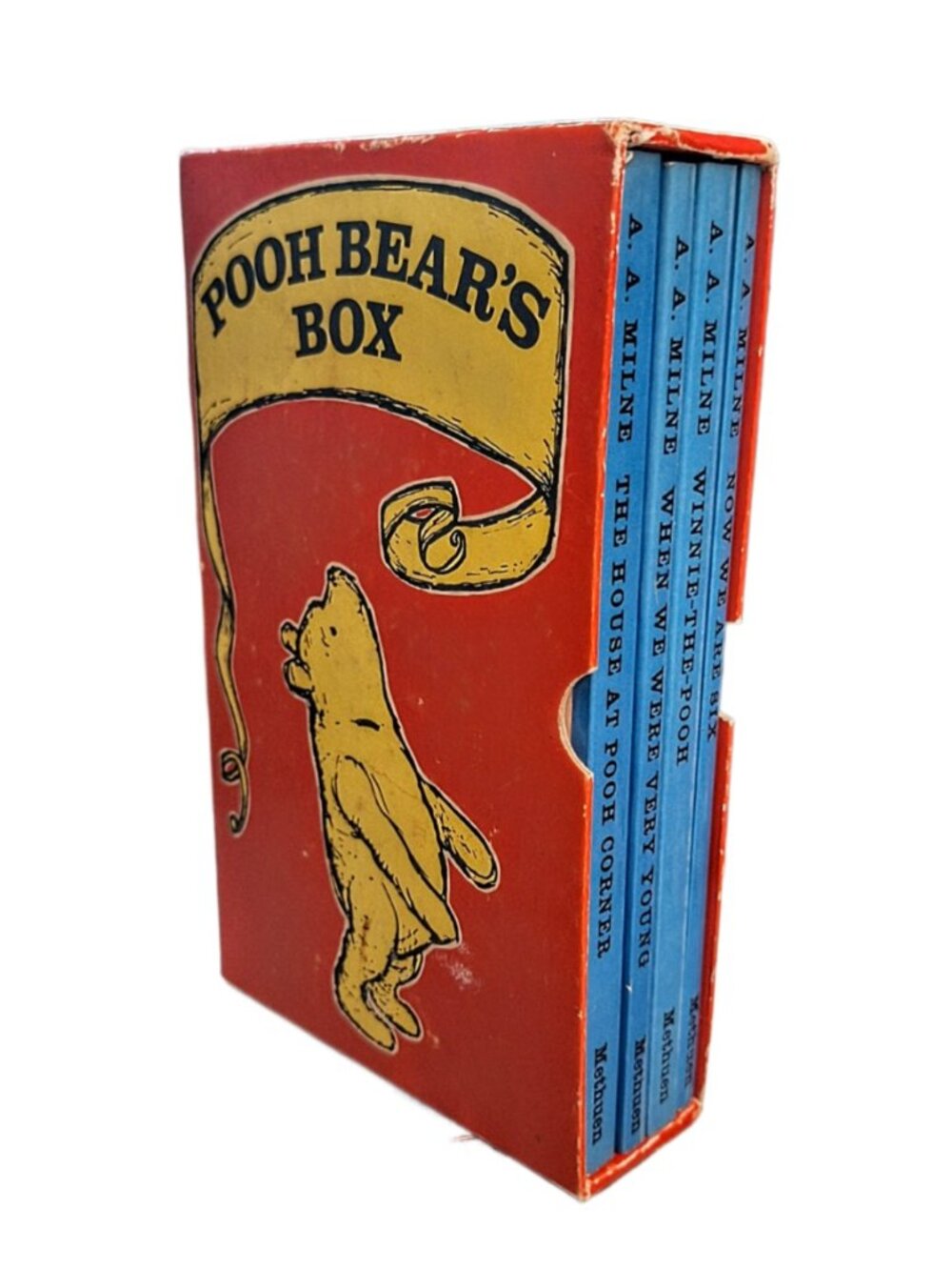 Vintage Pooh Bear's Box Set of 4 A. A. Milne Published by Methuen